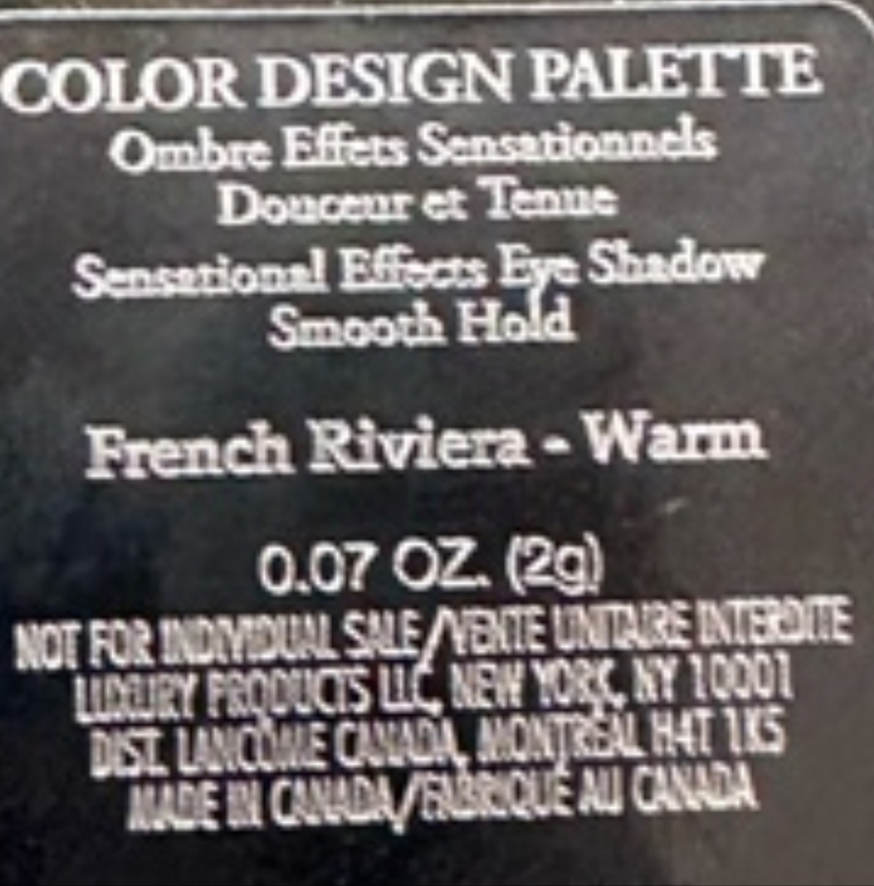Lancôme Color Design Eye Brightening Eyeshadow Palette in French Riviera - Picture 3 of 4
